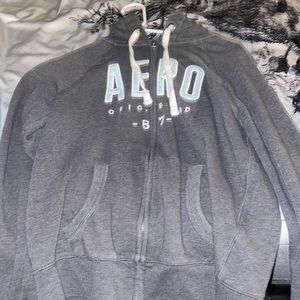 Aero hoodie grey blue